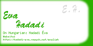 eva hadadi business card