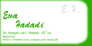 eva hadadi business card